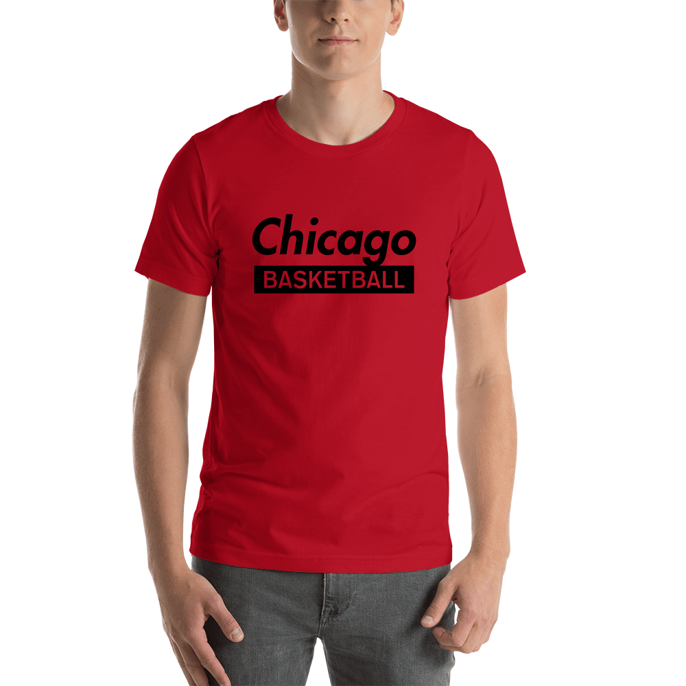 Chicago Basketball T-Shirt - Red - Shirt View