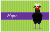 Thumbnail for Personalized Chickens Placemat XI - Chicken Stripes - Polish -  View