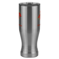 Thumbnail for Personalized Christmas Poinsettia Pilsner Tumbler (20 oz) - 2-sided print - Front View