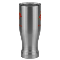 Thumbnail for Personalized Christmas Poinsettia Pilsner Tumbler (20 oz) - 2-sided print - Front View