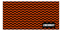 Thumbnail for Personalized Cincinnati Chevron Beach Towel - Front View