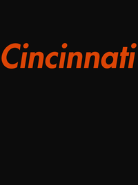 Thumbnail for Personalized Cincinnati T-Shirt - Black - Decorate View