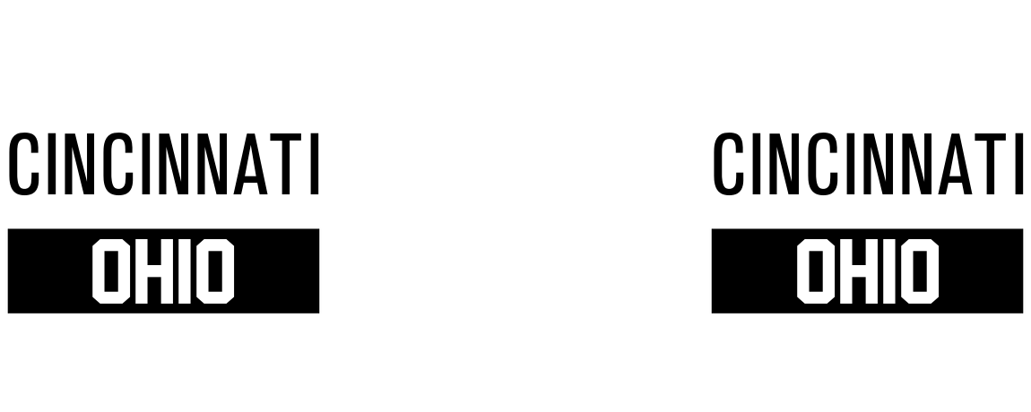 Personalized Cincinnati Ohio Water Bottle (30 oz) - Graphic View