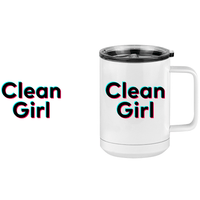 Thumbnail for Clean Girl Coffee Mug Tumbler with Handle (15 oz) - TikTok Trends - Design View