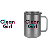 Thumbnail for Clean Girl Coffee Mug Tumbler with Handle (15 oz) - TikTok Trends - Design View