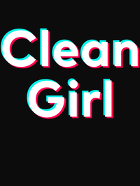 Thumbnail for Clean Girl T-Shirt - Black - TikTok Trends - Decorate View