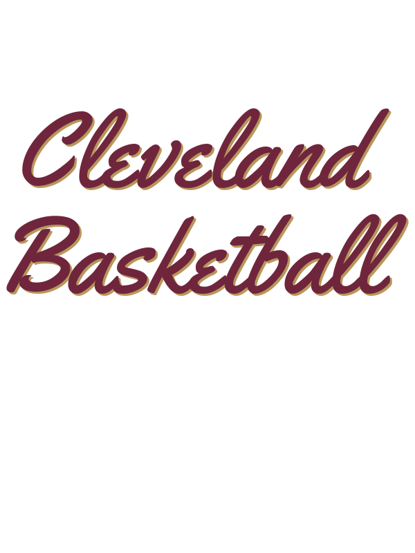 Personalized Cleveland Basketball T-Shirt - White - Decorate View