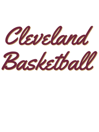 Thumbnail for Personalized Cleveland Basketball T-Shirt - White - Decorate View