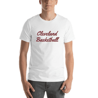 Thumbnail for Personalized Cleveland Basketball T-Shirt - White - Shirt View