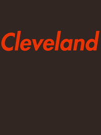 Thumbnail for Personalized Cleveland T-Shirt - Brown - Decorate View