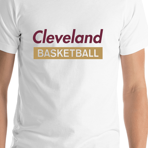 Just So Posh Cleveland Basketball T-Shirt - White 2XL