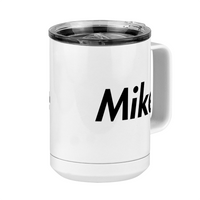 Thumbnail for Personalized Coffee Mug Tumbler with Handle (15 oz) - Front Right View