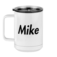 Thumbnail for Personalized Coffee Mug Tumbler with Handle (15 oz) - Left View