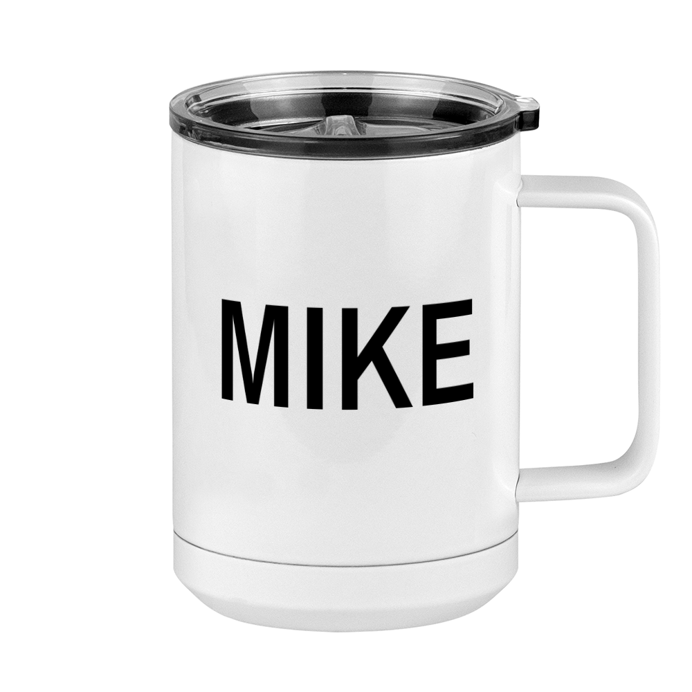 Personalized Coffee Mug Tumbler with Handle (15 oz) - Right View