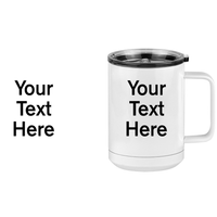 Thumbnail for Personalized Coffee Mug Tumbler with Handle (15 oz) - Design View