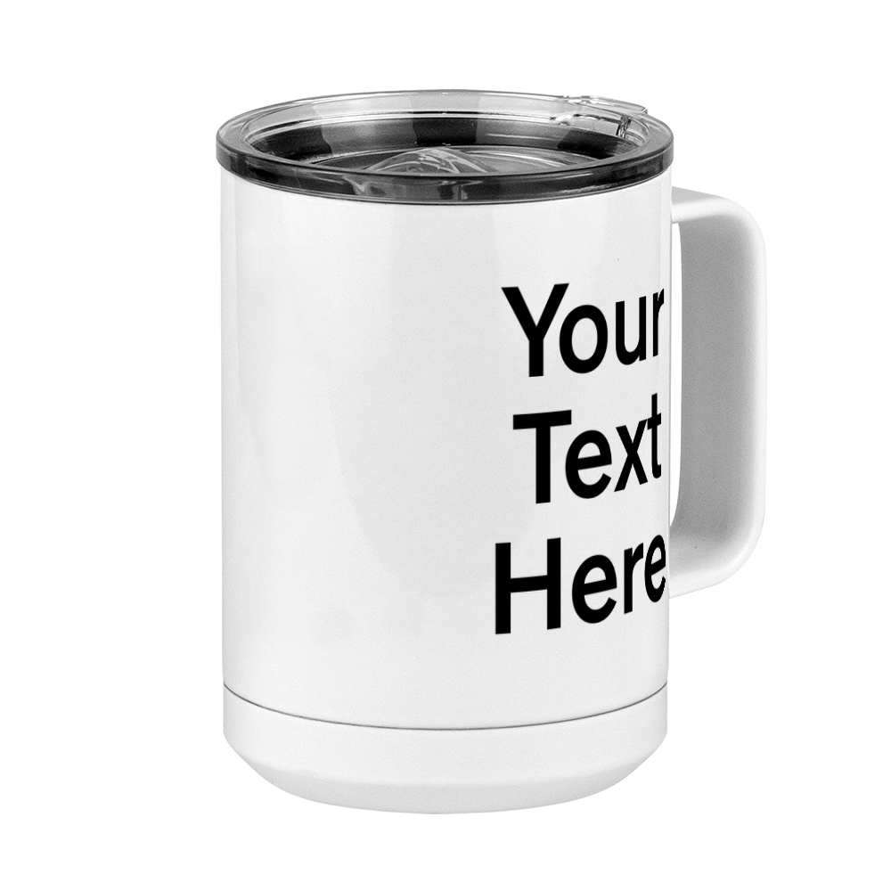 Personalized Coffee Mug Tumbler with Handle (15 oz) - Front Right View