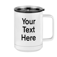 Thumbnail for Personalized Coffee Mug Tumbler with Handle (15 oz) - Right View