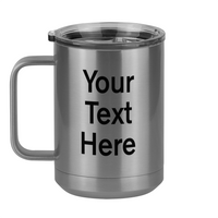 Thumbnail for Personalized Coffee Mug Tumbler with Handle (15 oz) - Left View
