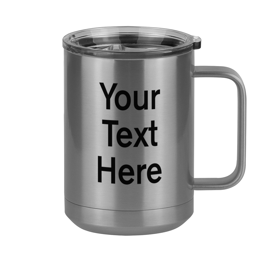 Personalized Coffee Mug Tumbler with Handle (15 oz) - Right View