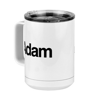 Thumbnail for Personalized Coffee Mug Tumbler with Handle (15 oz) - Front Left View