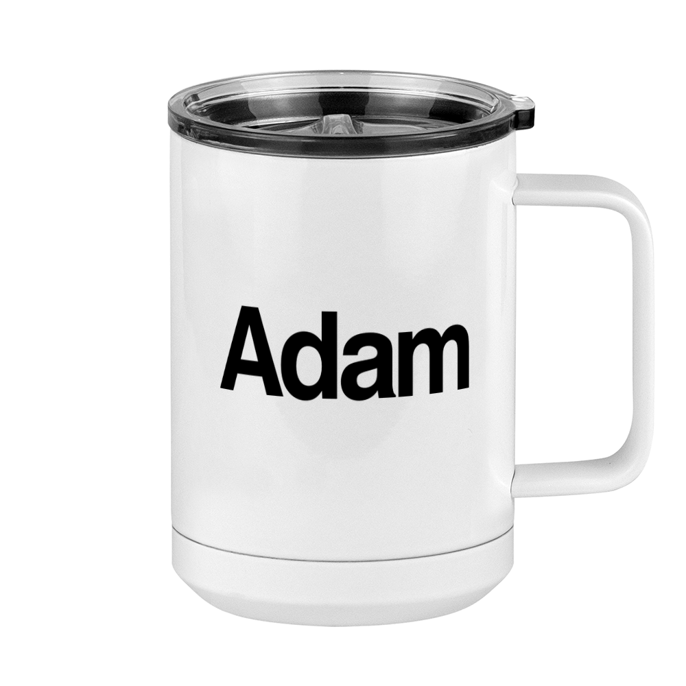 Personalized Coffee Mug Tumbler with Handle (15 oz) - Right View
