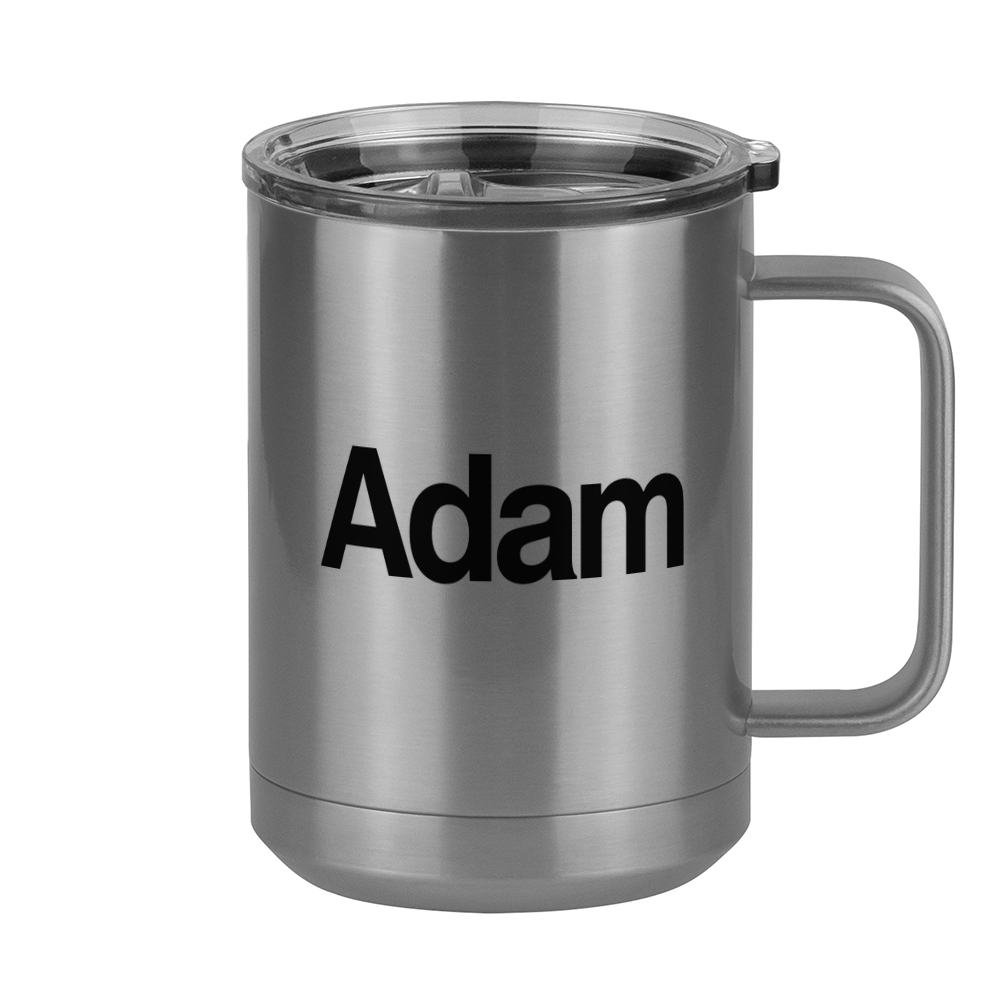 Personalized Coffee Mug Tumbler with Handle (15 oz) - Right View