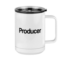 Thumbnail for Personalized Coffee Mug Tumbler with Handle (15 oz) - Producer's Mug - Right View
