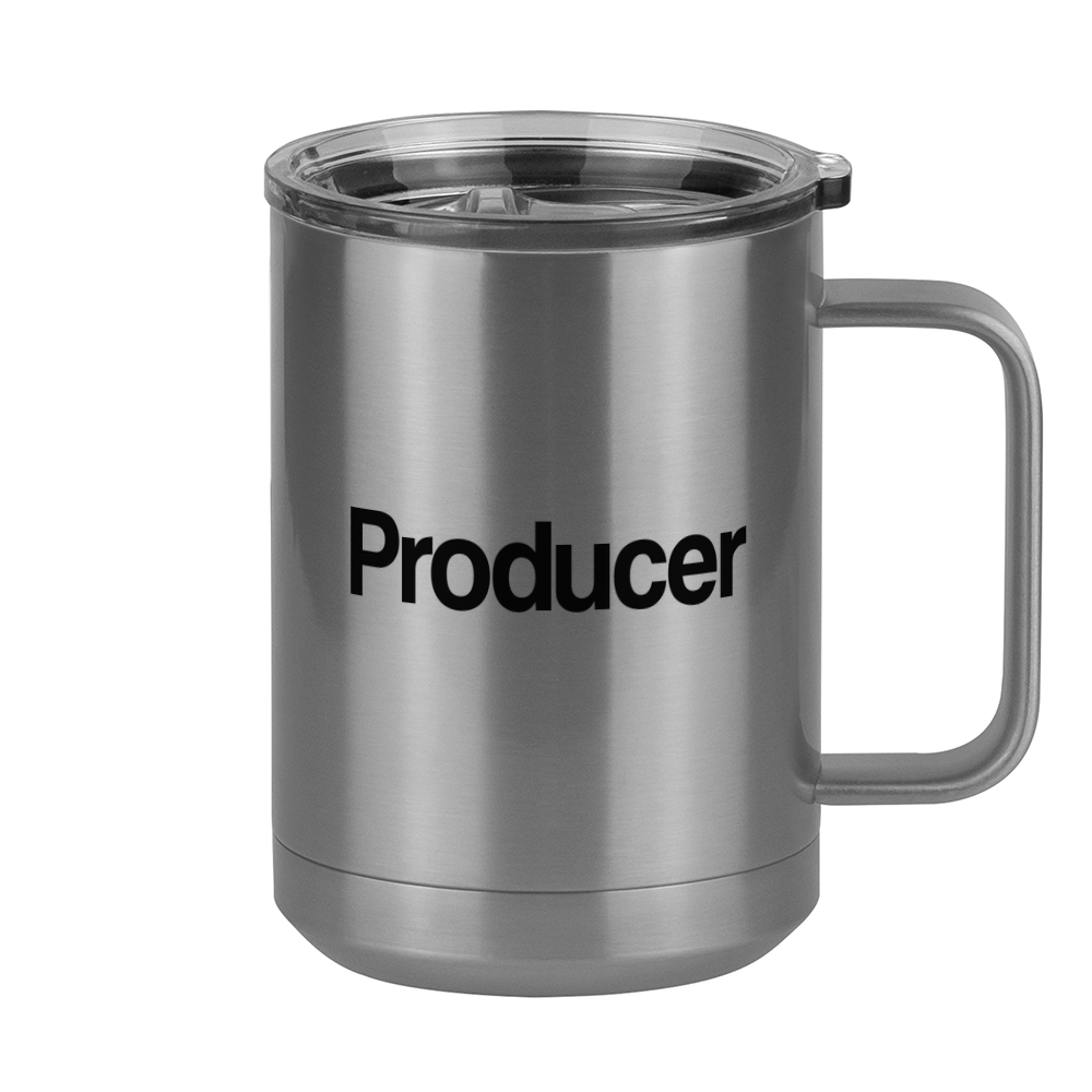 Personalized Coffee Mug Tumbler with Handle (15 oz) - Producer's Mug - Right View