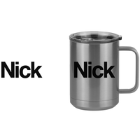 Thumbnail for Personalized Coffee Mug Tumbler with Handle (15 oz) - Design View