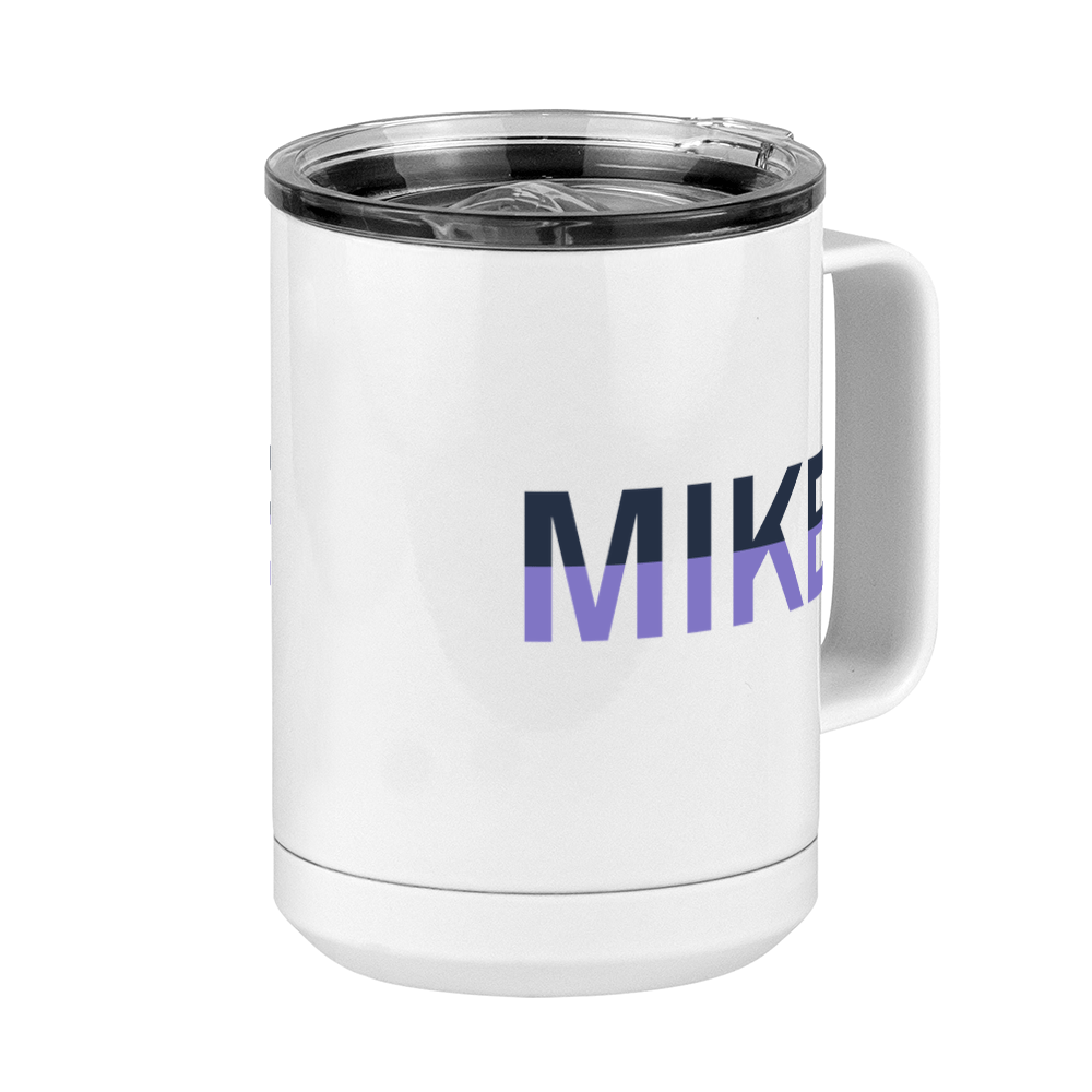 Personalized Coffee Mug Tumbler with Handle (15 oz) - Front Right View