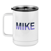 Thumbnail for Personalized Coffee Mug Tumbler with Handle (15 oz) - Left View