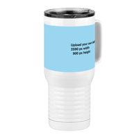 Thumbnail for Personalized Travel Coffee Mug Tumbler with Handle (20 oz) - Upload Your Art - Front Right View