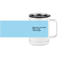 Thumbnail for Personalized Coffee Mug Tumbler with Handle (15 oz) - Upload Your Art - Design View