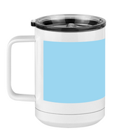 Thumbnail for Personalized Coffee Mug Tumbler with Handle (15 oz) - Upload Your Art - Left View