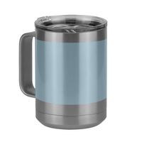 Thumbnail for Personalized Coffee Mug Tumbler with Handle (15 oz) - Upload Your Art - Front Left View