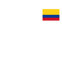 Thumbnail for Colombia Flag T-Shirt - White - Decorate View
