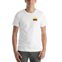 Thumbnail for Colombia Flag T-Shirt - White - Shirt View