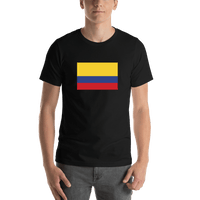 Thumbnail for Colombia Flag T-Shirt - Black - Shirt View