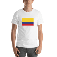 Thumbnail for Colombia Flag T-Shirt - White - Shirt View