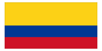 Thumbnail for Colombia Flag Beach Towel - Front View
