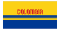 Thumbnail for Personalized Colombia Beach Towel - Front View