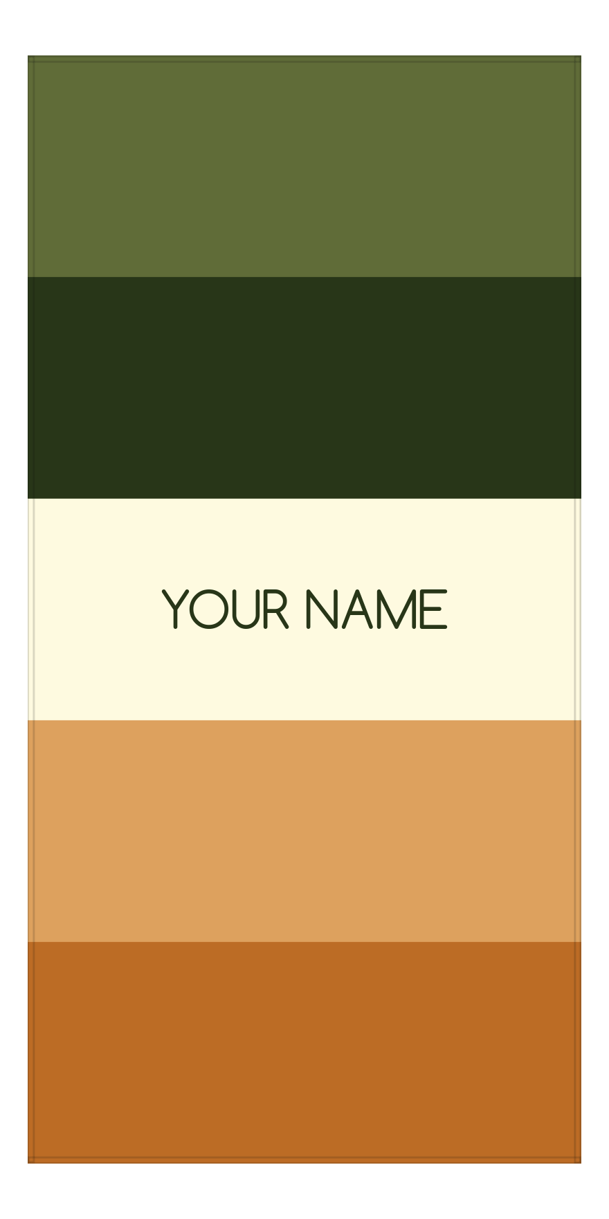 Personalized Color Block Beach Towel - Front View