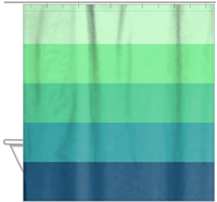 Thumbnail for Color Block Shower Curtain - Hanging View