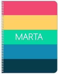 Thumbnail for Personalized Color Block Notebook - Front View
