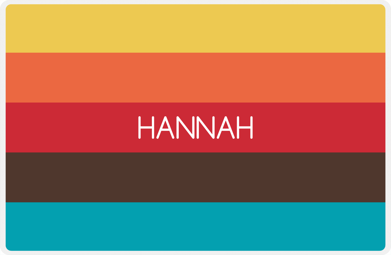 Personalized Color Block Placemat -  View