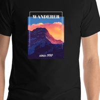 Thumbnail for Colorful Mountains T-Shirt - Shirt Close-Up View