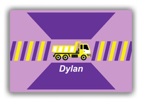 Thumbnail for Personalized Construction Truck Canvas Wrap & Photo Print IV - Lilac Background - Truck I - Front View