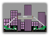 Thumbnail for Personalized Construction Truck Canvas Wrap & Photo Print V - Grey Background - Front View