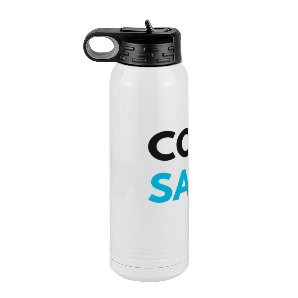 Personalized Coral Safe Company Water Bottle (30 oz) - Left View
