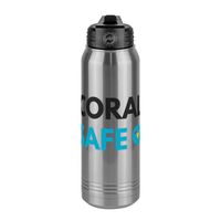 Thumbnail for Personalized Coral Safe Company Water Bottle (30 oz) - Center View